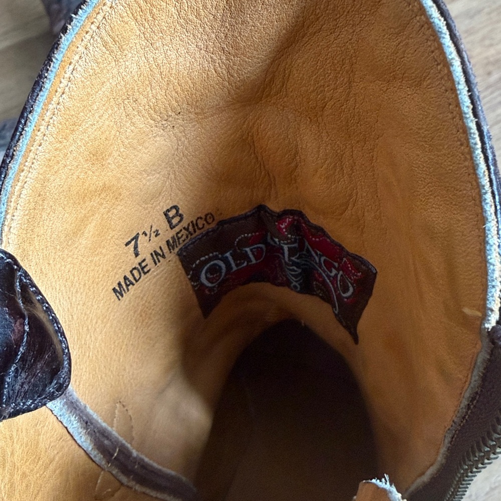Old Gringo Floral Embroidered Leather Western Cowboy Boots Women’s 7.5 - Picture 8 of 10